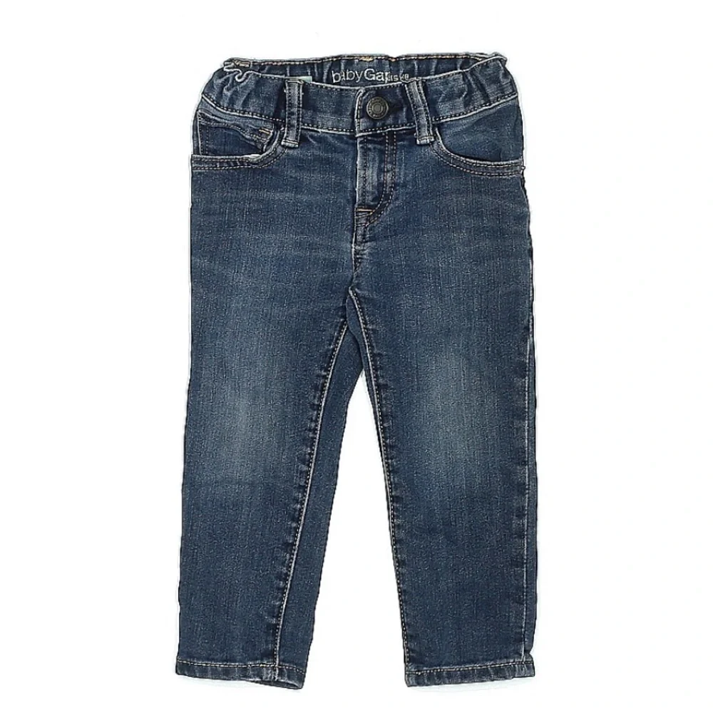 Baby Gap Skinny fit elastic waist Blue Jeans 2 Years kids clothes unisex bottoms